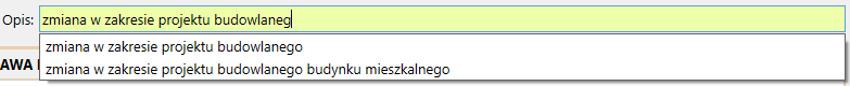 prompt down list