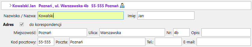 edit form